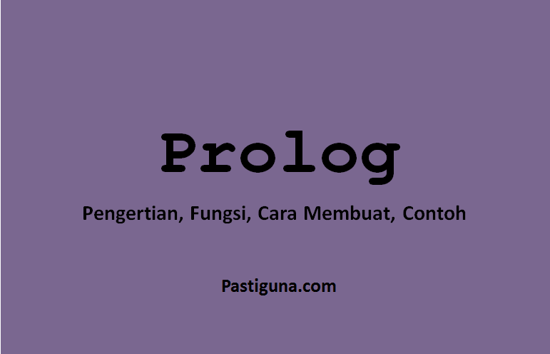 apa itu prolog