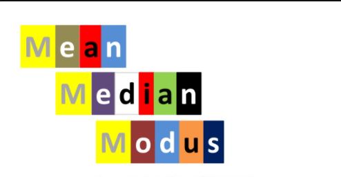 mean median modus