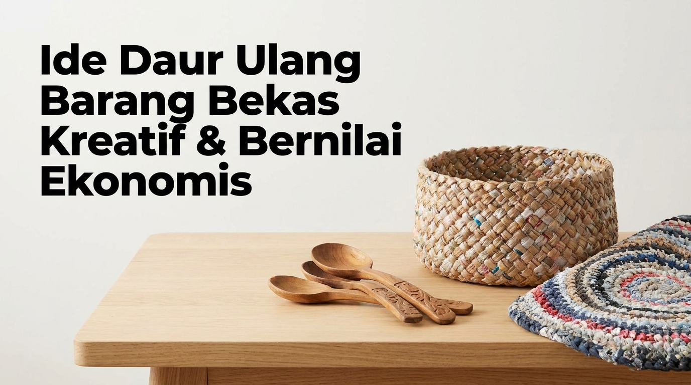 Ide Daur Ulang Barang Bekas Kreatif & Bernilai Ekonomis