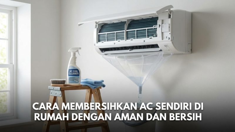 Cara Membersihkan AC Sendiri di Rumah dengan Aman dan Bersih