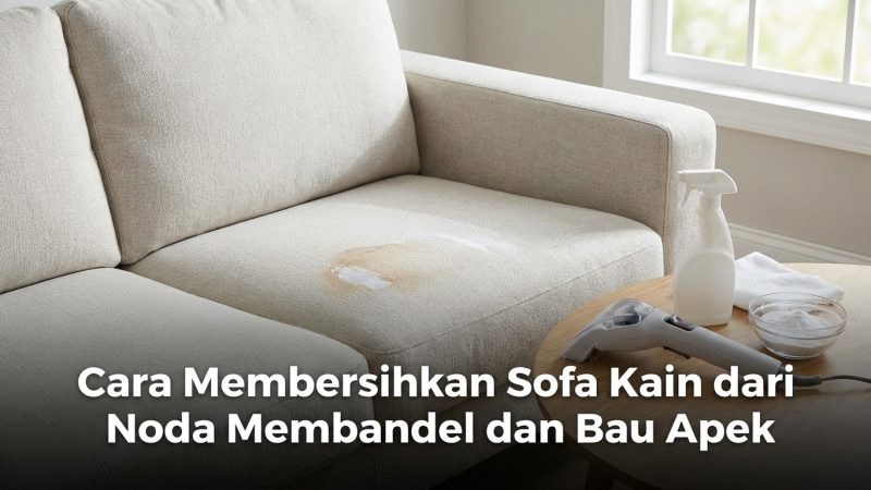 Cara Membersihkan Sofa Kain dari Noda Membandel dan Bau Apek