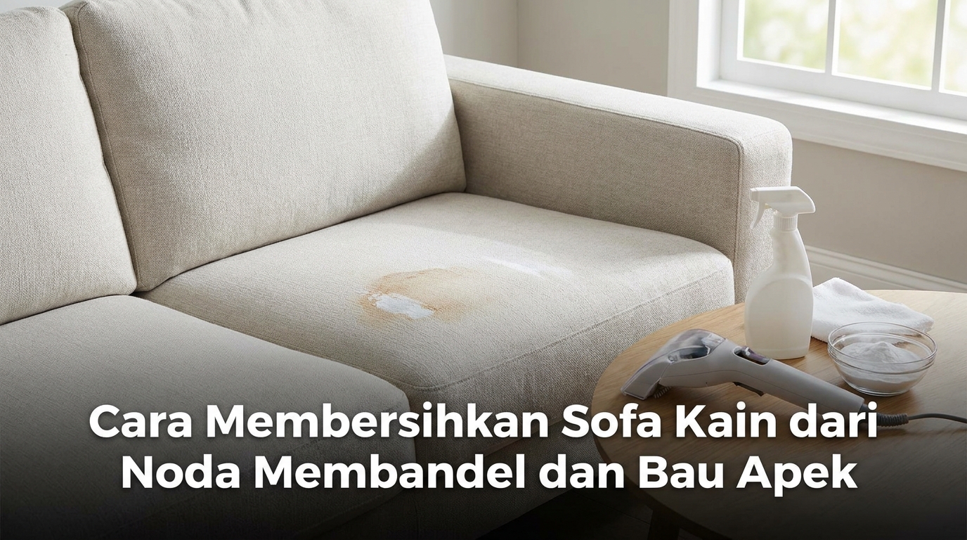 Cara Membersihkan Sofa Kain dari Noda Membandel dan Bau Apek