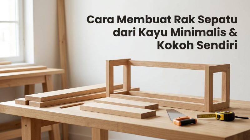 Cara Membuat Rak Sepatu dari Kayu Minimalis & Kokoh Sendiri