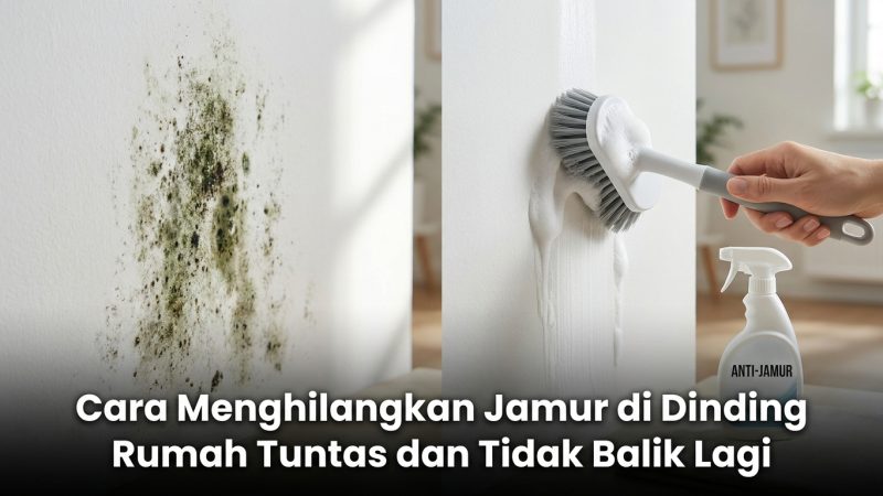 Cara Menghilangkan Jamur di Dinding Rumah Tuntas dan Tidak Balik Lagi