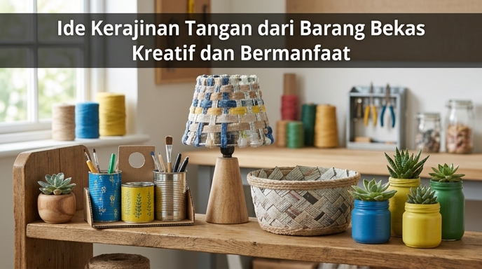 Ide Kerajinan Tangan dari Barang Bekas Kreatif dan Bermanfaat
